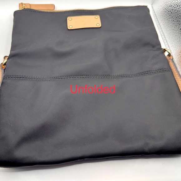 Kate Spade ♠️ New York Kennedy Park Aleah Nylon Crossbody Folding Bag, Black - Picture 8 of 10